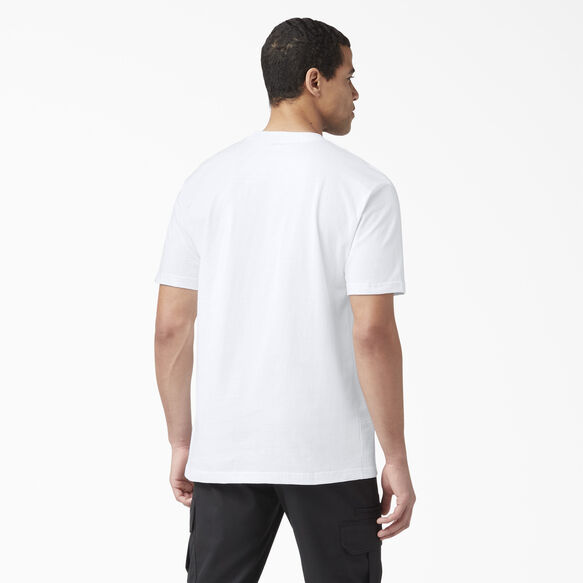 White Dickies Short Sleeve Heavyweight Pocket Tee Dickies Pocket T WS450 White Dickies Short Sleeve Heavyweight Pocket Tee Dickies Pocket T WS450